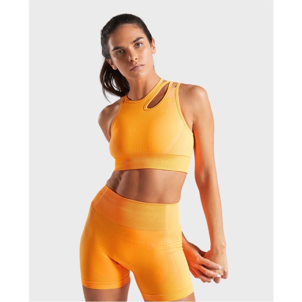 Gymshark Orange Ultra Seamless Sports Bra